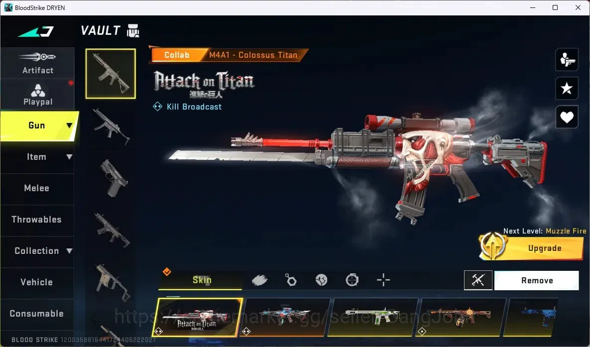 Blood Strike Accounts ASIA |2 ETERNAL: AUG,UZI | 3 AOT 2 EVA 1 7DS GUNS  image 3