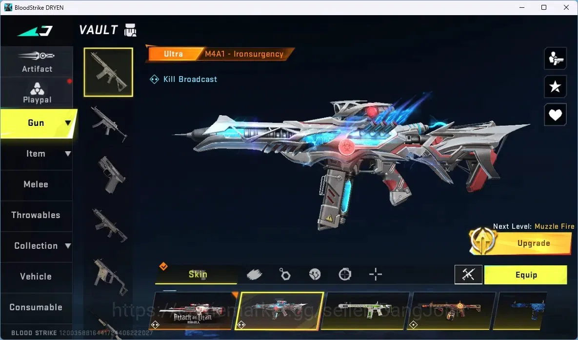 Blood Strike Accounts ASIA |2 ETERNAL: AUG,UZI | 3 AOT 2 EVA 1 7DS GUNS  image 4