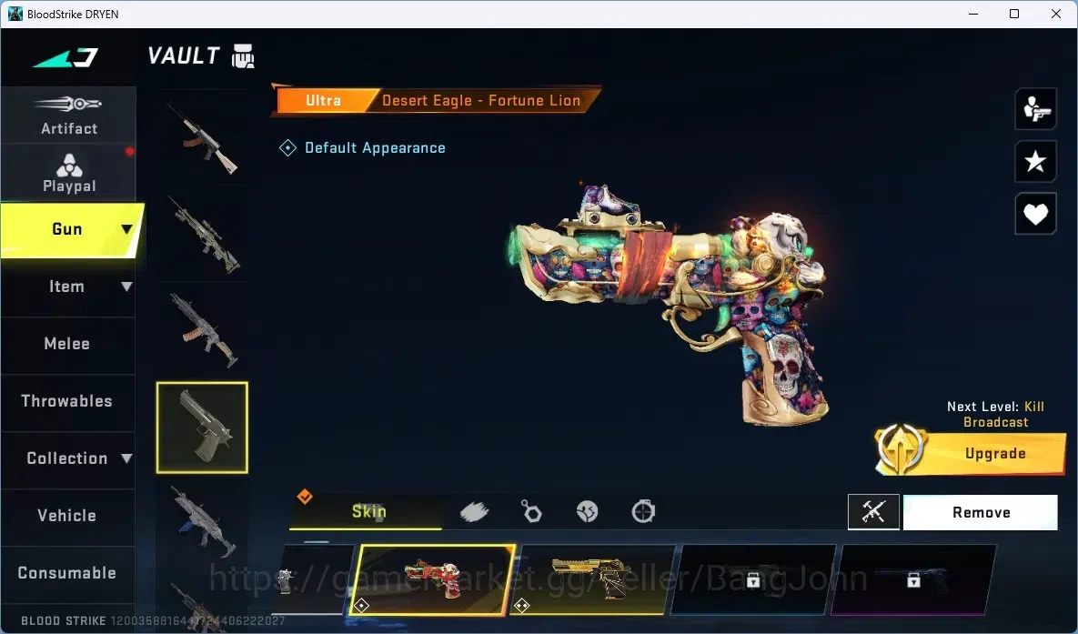 Blood Strike Accounts ASIA |2 ETERNAL: AUG,UZI | 3 AOT 2 EVA 1 7DS GUNS  image 9