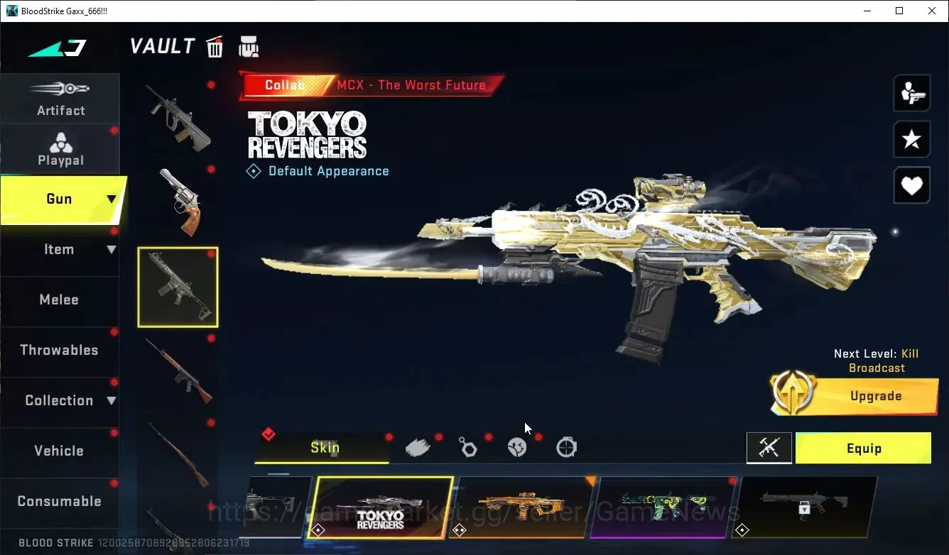 Blood Strike Accounts ASIA|ETERNAL DeAgle+Collab TR MCX,FN2K,Takemichi,7 image 17