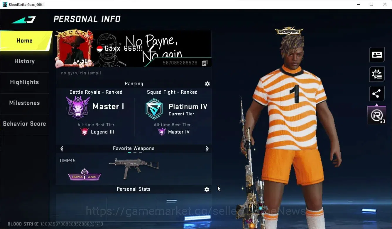 Blood Strike Accounts ASIA|ETERNAL DeAgle+Collab TR MCX,FN2K,Takemichi,7 image 2
