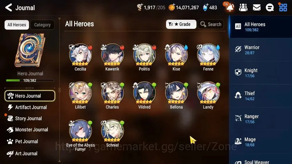 Epic Seven Accounts Starter Global|Starter 5ML (Salome, DBSenya, AElena, MChloe, MKawerik)|PoH+Bless ON|Stove Unverif(ES724Z) 2