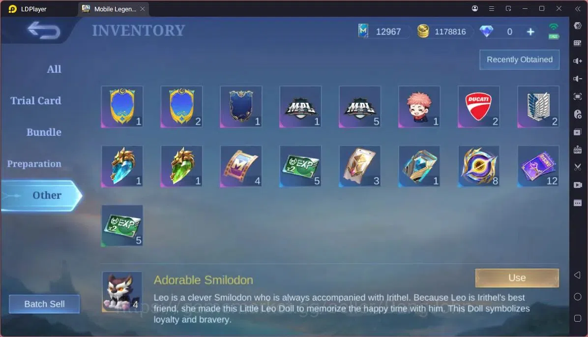 Mobile Legends: Bang Bang Accounts GLOBAL Hero 132 Skin 476|Legend Gusion,Lunox|JJK X image 9