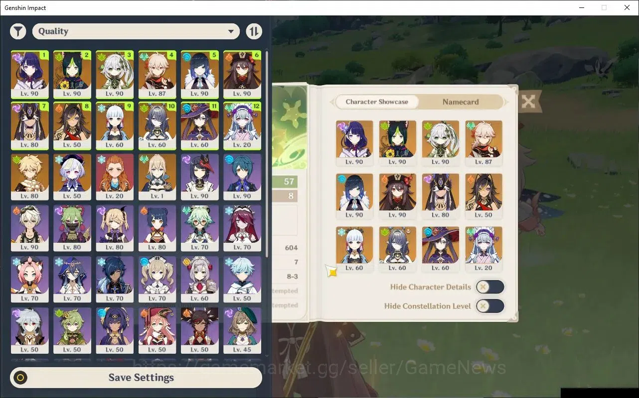 Genshin Impact Accounts Mid Game ASIA|AR 57|Free HSR|8 Limited 4(*5 Weapon)|Ayaka+Sign,Yelan C1,Hu Tao 1