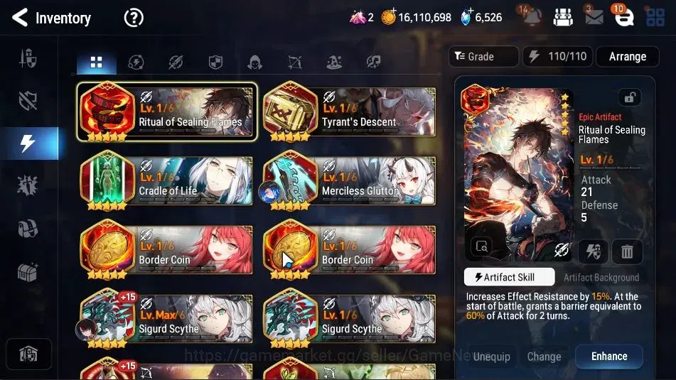 Epic Seven Accounts High-End GLOBAL UnVerif|16 ML(Schol Nurse Yulha,RnL,ZIO,Harseti,Etc)+PByblis,Abys Fumyr,Estele,rinak|TOP 20
