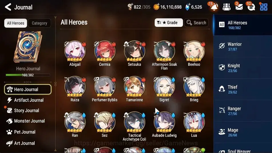 Epic Seven Accounts High-End GLOBAL UnVerif|16 ML(Schol Nurse Yulha,RnL,ZIO,Harseti,Etc)+PByblis,Abys Fumyr,Estele,rinak|TOP 7