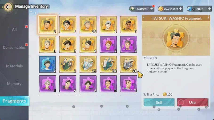 HAIKYU!! FLY HIGH Accounts SEA Lv54| 6SP | 2k DM |[OikawaR1, KunumiR1, Kotaro image 5