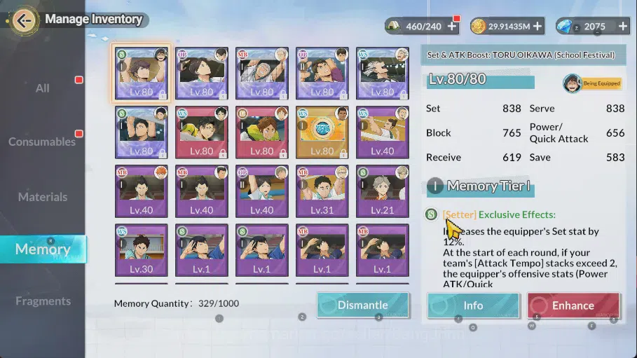 HAIKYU!! FLY HIGH Accounts SEA Lv54| 6SP | 2k DM |[OikawaR1, KunumiR1, Kotaro image 6