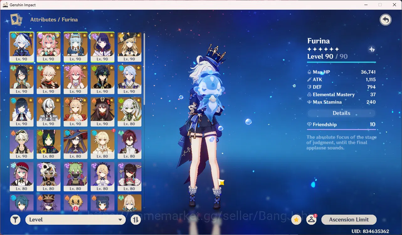Genshin Impact Accounts Asia AR60 | Raiden C1, Hu Tao C1+S, Arle+S, Kinich image 2