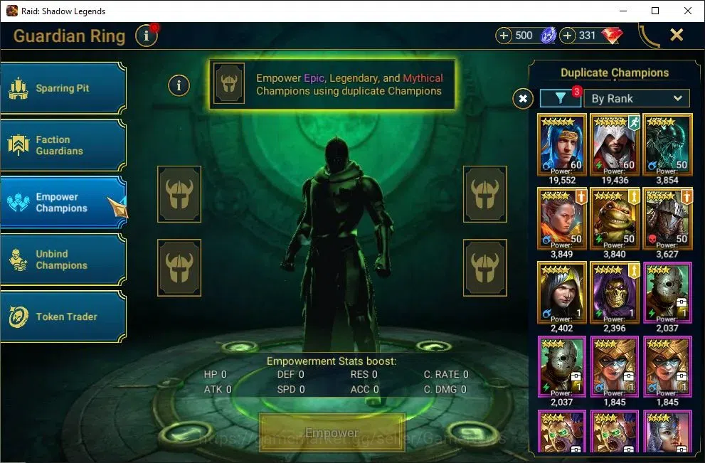 Raid: Shadow Legends Accounts Mid-Game Lv40 1,2M Power|2 Mythic(Arbais,Androc)|25 11