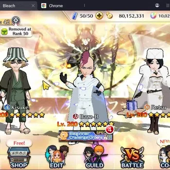 Bleach: Brave Souls Accounts Others Global |80M BP+10K Orb|Fresh Story|Aizen 6th,Genryusai FB,Ichigo Renewed,Retsu