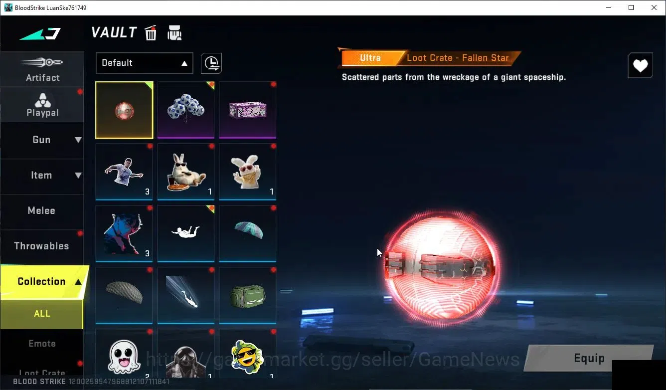 Blood Strike Accounts High-End ASIA|3 ULTRA Striker (HANK-PITCH STRIKE)+SKS-Elysium,M700|3 Legends Guns|NetEase(BLS5445) 12