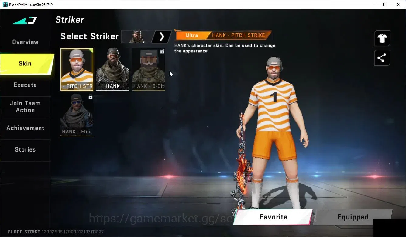 Blood Strike Accounts High-End ASIA|3 ULTRA Striker (HANK-PITCH STRIKE)+SKS-Elysium,M700|3 Legends Guns|NetEase(BLS5445) 3