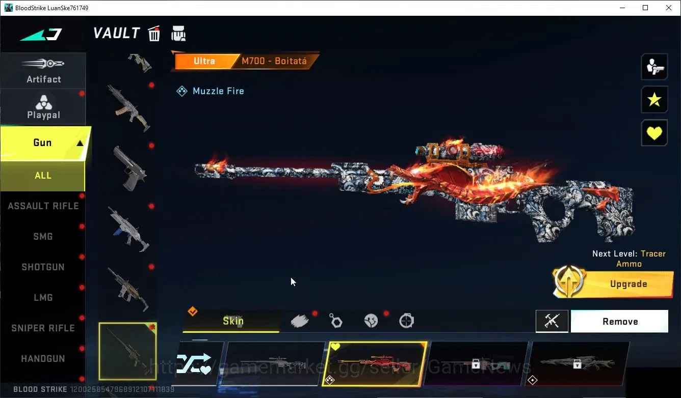 Blood Strike Accounts High-End ASIA|3 ULTRA Striker (HANK-PITCH STRIKE)+SKS-Elysium,M700|3 Legends Guns|NetEase(BLS5445) 5