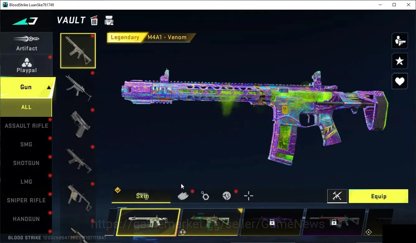Blood Strike Accounts High-End ASIA|3 ULTRA Striker (HANK-PITCH STRIKE)+SKS-Elysium,M700|3 Legends Guns|NetEase(BLS5445) 9