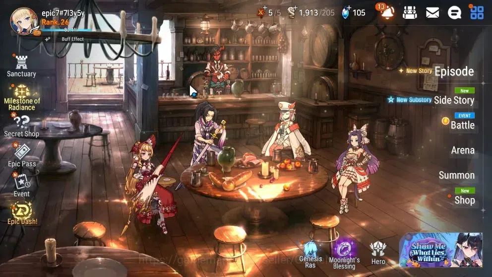 Epic Seven Accounts Starter GLOBAL UnVerif|New Era|3 ML (NC Landy,LQ Charlotte,etc)+Tenebria,Tamarine,Fenne,Fenris,etc|7,9k 1