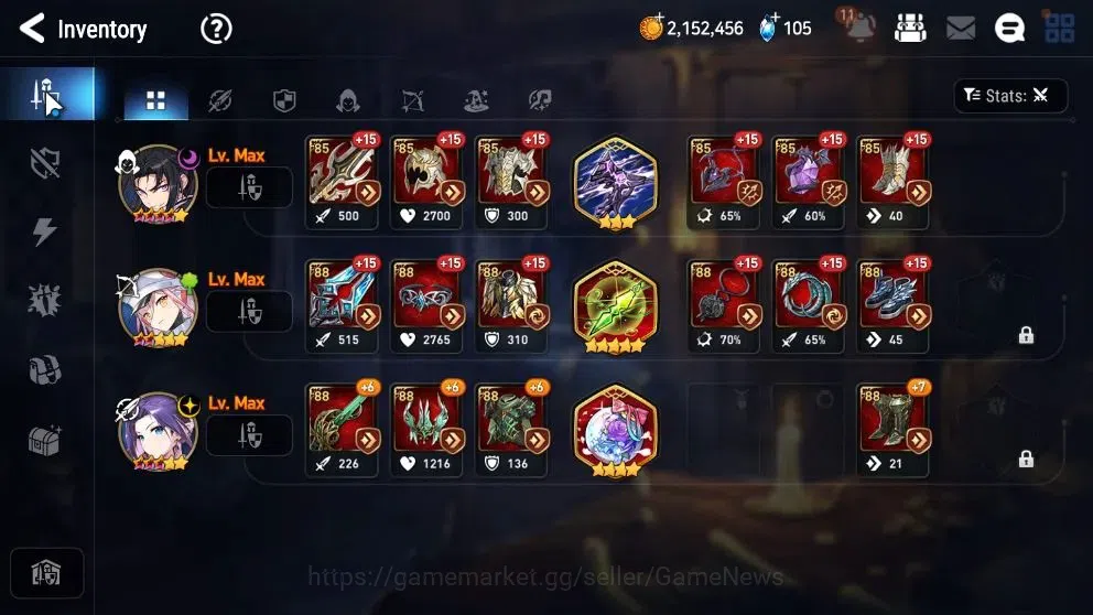 Epic Seven Accounts Starter GLOBAL UnVerif|New Era|3 ML (NC Landy,LQ Charlotte,etc)+Tenebria,Tamarine,Fenne,Fenris,etc|7,9k 13