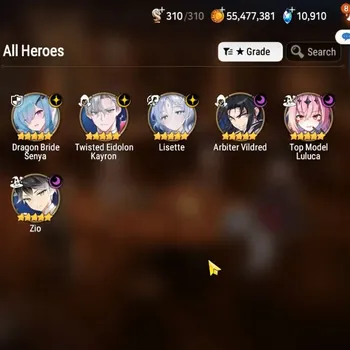 Epic Seven Accounts High-End GLOBAL UnVerif|New Era|6 ML(Lisette,ZIO,Ab Vildred,etc)+Uncharted Politis,4 Limit