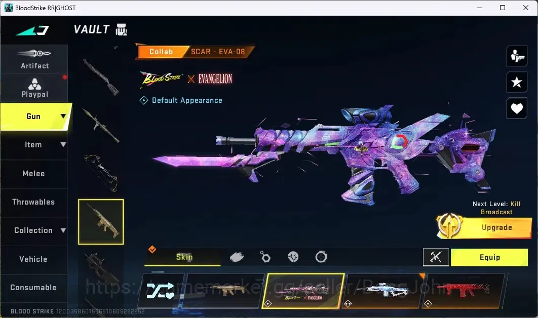 Blood Strike Accounts ASIA | COLLAB GUNS (3 7DS, 3 AOT, 2 EVANGELION)|19 image 15