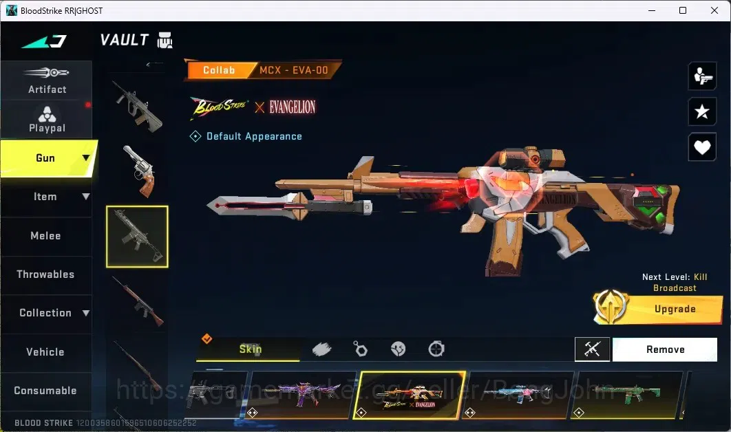 Blood Strike Accounts ASIA | COLLAB GUNS (3 7DS, 3 AOT, 2 EVANGELION)|19 image 20