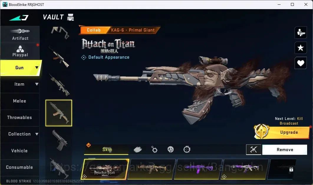 Blood Strike Accounts ASIA | COLLAB GUNS (3 7DS, 3 AOT, 2 EVANGELION)|19 image 9
