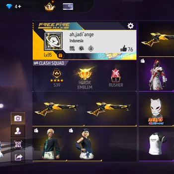 Free Fire Accounts M1887 GOLDEN - POLOSAN IDAMAN - BUNDLE BP - POLOSAN LUMAYAN - COCOK BUAT CR AN - MURAH