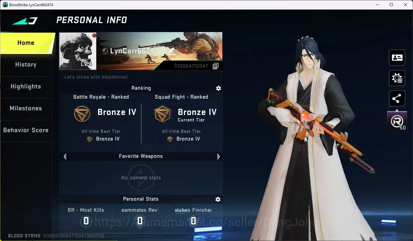 Blood Strike Accounts ASIA|Collab Gun MCX - EVA-00|3 Legendary Gun|Colla image 1