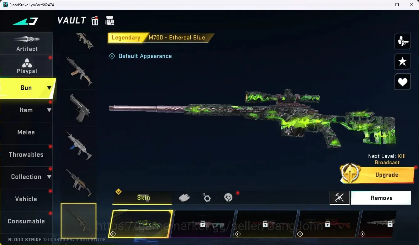 Blood Strike Accounts ASIA|Collab Gun MCX - EVA-00|3 Legendary Gun|Colla image 4