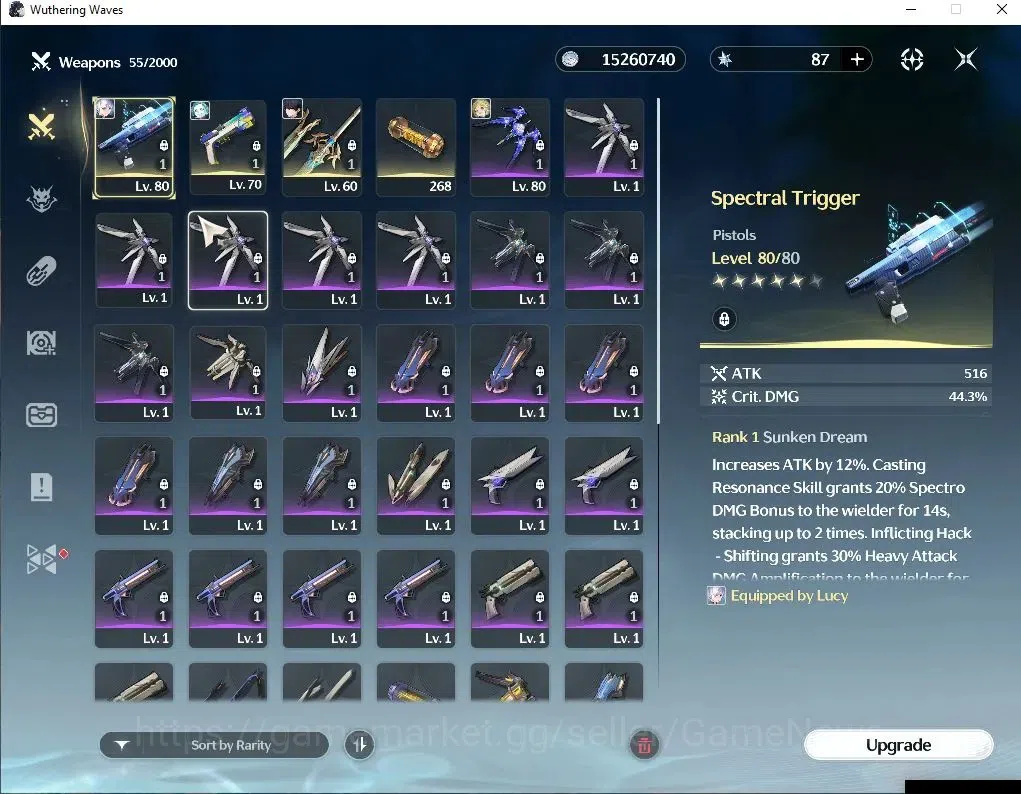 Wuthering Waves Accounts EU|TL 51|2 Limited|Lucy R6+Sign,Rebecca|27 Radiant image 5