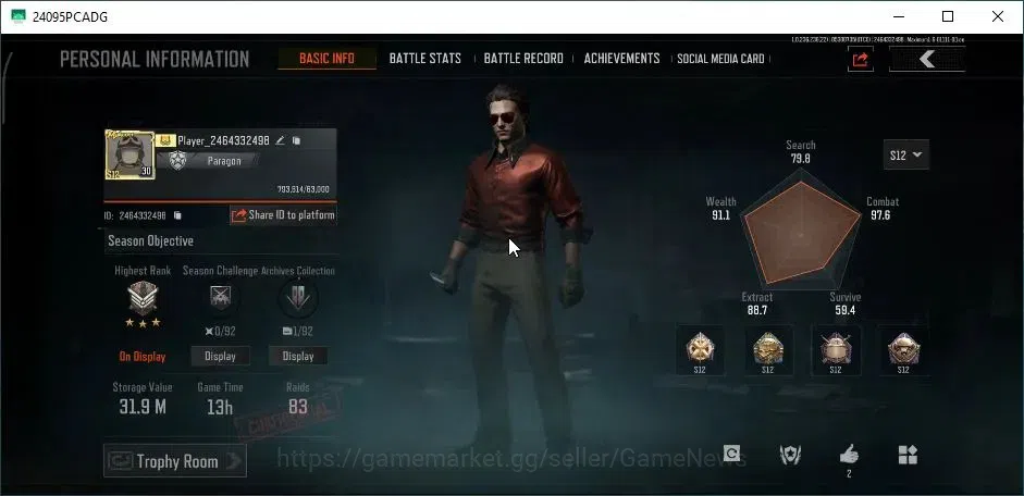 Arena Breakout Accounts MOBILE Lvl 30|SV 31,9M|CV 27,4M|4 Set|Rebel Glasse image 2