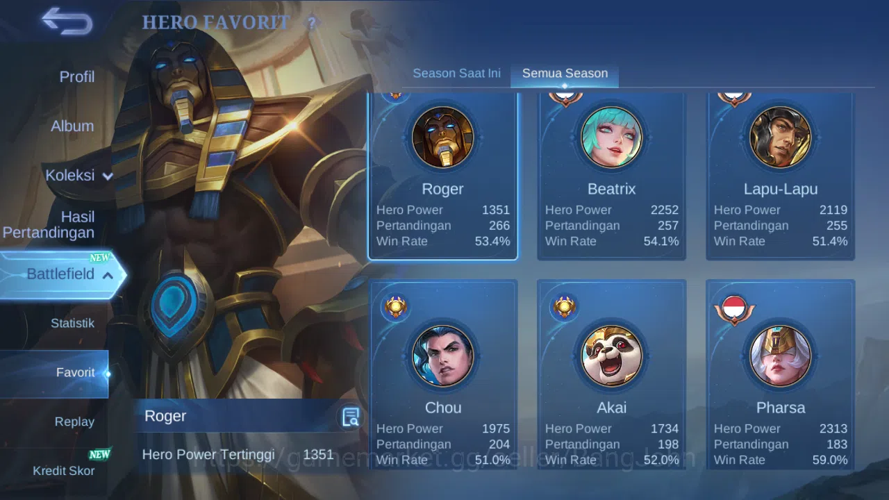 Mobile Legends: Bang Bang Accounts Hero 60 Skin 145 | CC Natalia | Lunar Change | Cre image 14