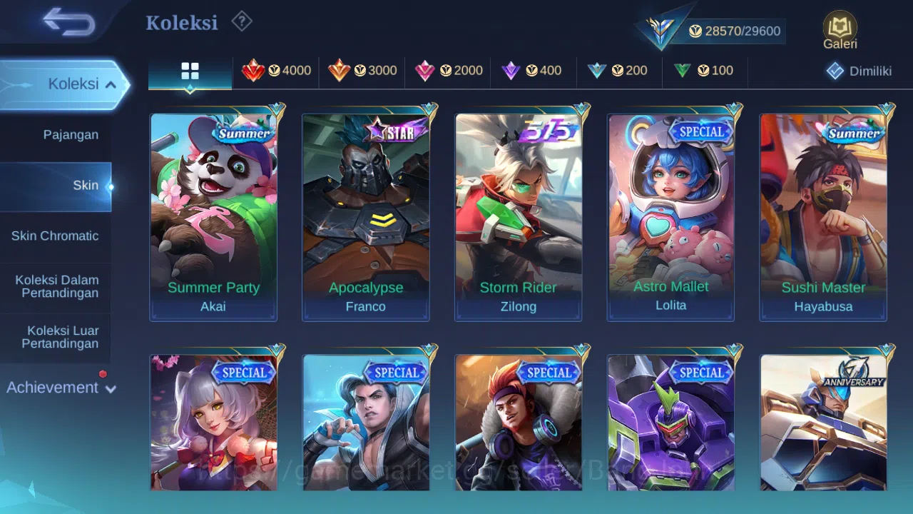 Mobile Legends: Bang Bang Accounts Hero 60 Skin 145 | CC Natalia | Lunar Change | Cre image 7