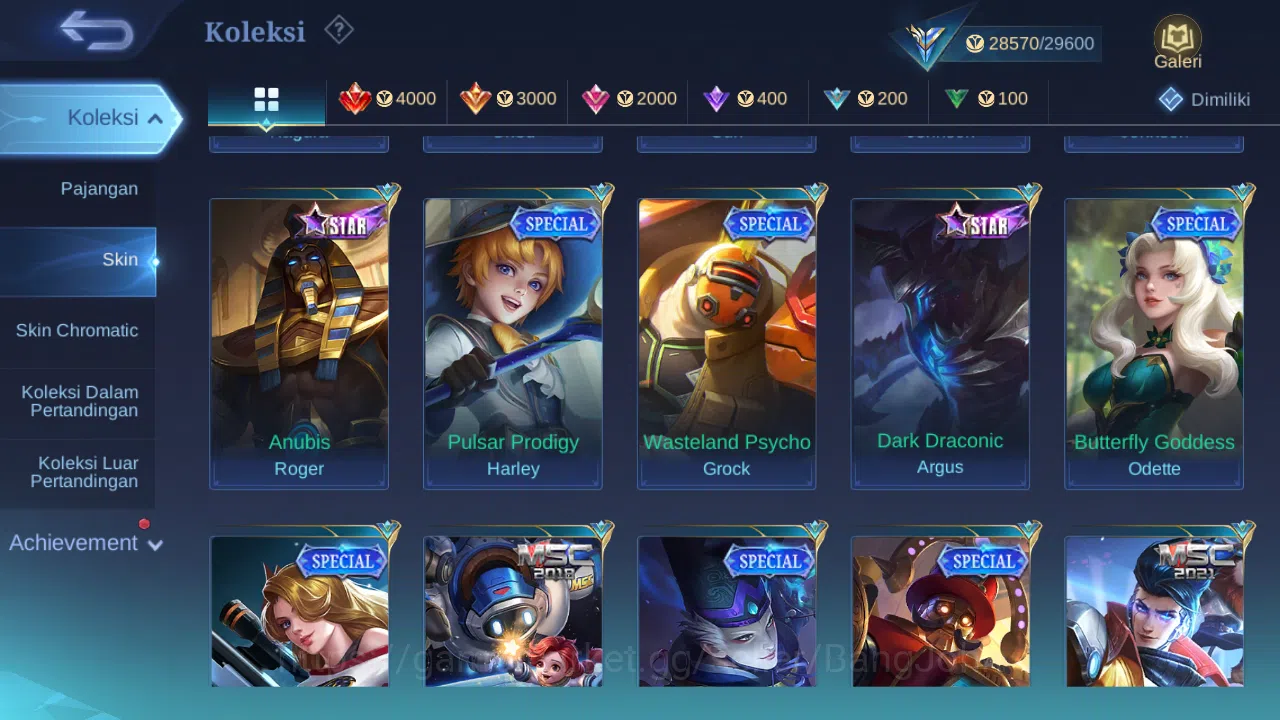 Mobile Legends: Bang Bang Accounts Hero 60 Skin 145 | CC Natalia | Lunar Change | Cre image 8