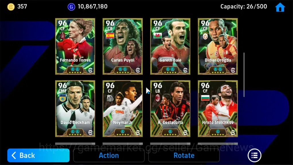 eFootball Accounts Legends & Iconic Players Android|BigTime NeymarJr MSN,26 Epic 10
