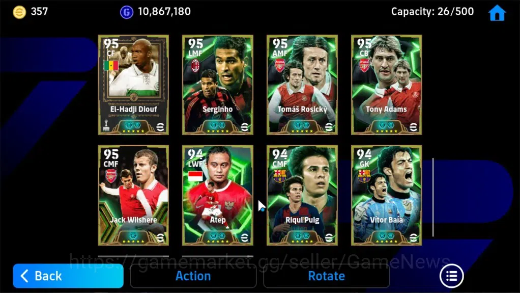 eFootball Accounts Legends & Iconic Players Android|BigTime NeymarJr MSN,26 Epic 11