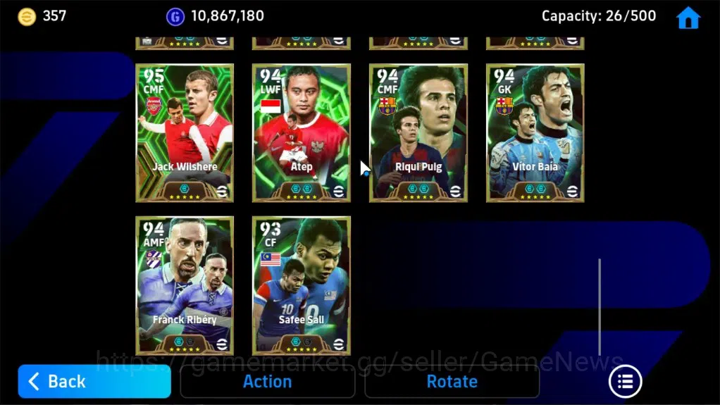 eFootball Accounts Legends & Iconic Players Android|BigTime NeymarJr MSN,26 Epic 12