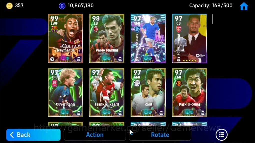 eFootball Accounts Legends & Iconic Players Android|BigTime NeymarJr MSN,26 Epic 5