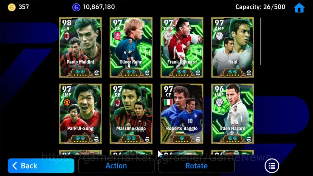 eFootball Accounts Legends & Iconic Players Android|BigTime NeymarJr MSN,26 Epic 9