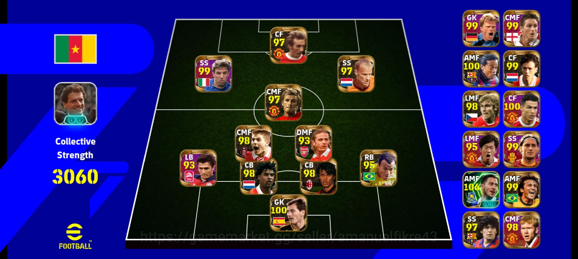 eFootball Accounts Legends & Iconic Players An account active since 2020 and have a lot of legend and iconic cars 1