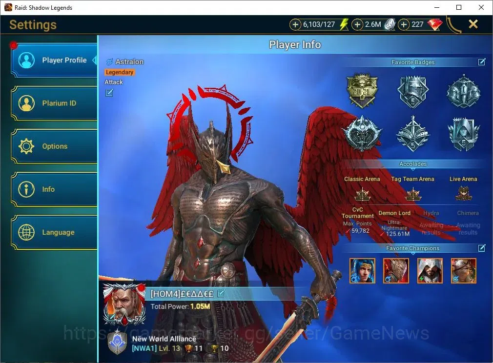Raid: Shadow Legends Accounts Lv 57|1M Power|25 Legend(Combo 2 Assasins,2 Skelto image 2