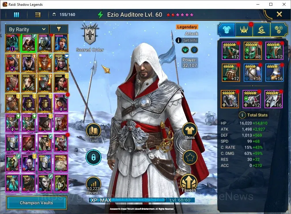Raid: Shadow Legends Accounts Lv 57|1M Power|25 Legend(Combo 2 Assasins,2 Skelto image 3