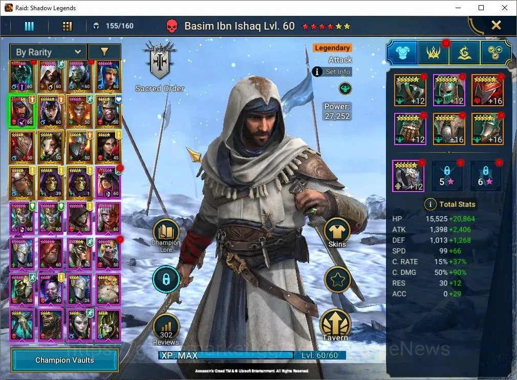 Raid: Shadow Legends Accounts Lv 57|1M Power|25 Legend(Combo 2 Assasins,2 Skelto image 4