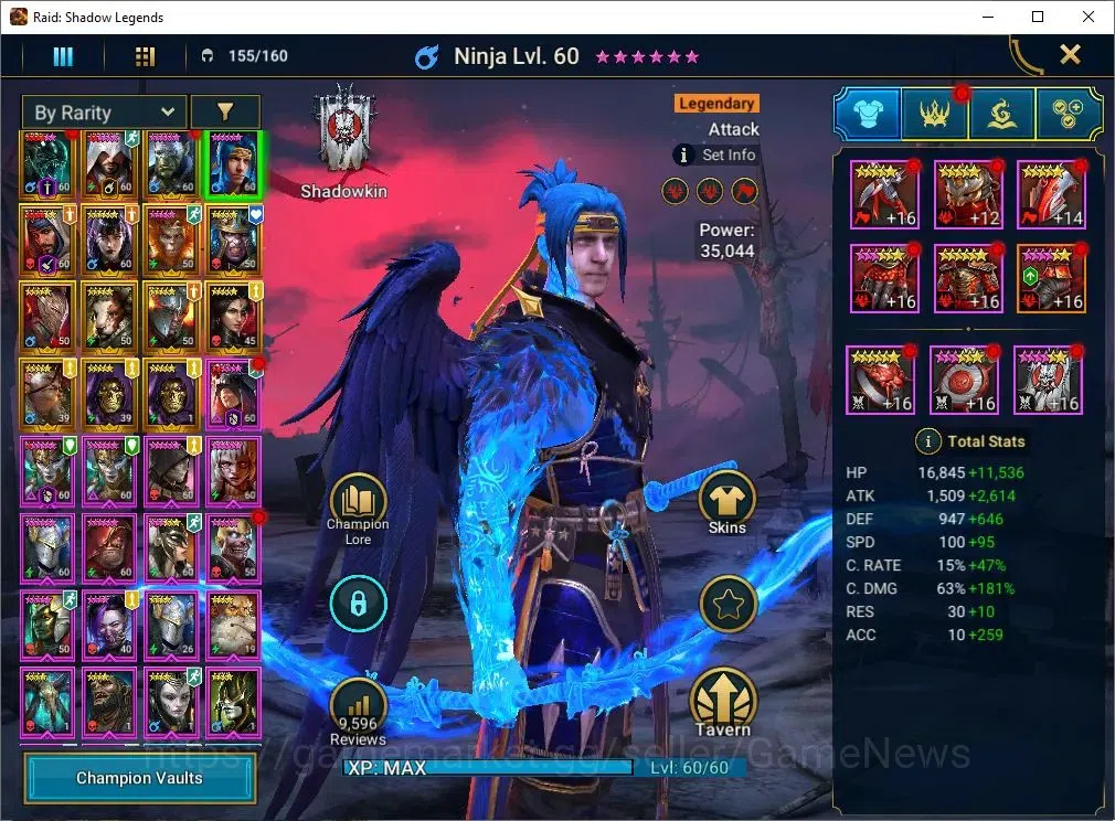 Raid: Shadow Legends Accounts Lv 57|1M Power|25 Legend(Combo 2 Assasins,2 Skelto image 5