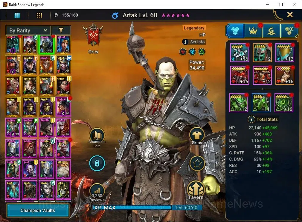Raid: Shadow Legends Accounts Lv 57|1M Power|25 Legend(Combo 2 Assasins,2 Skelto image 6