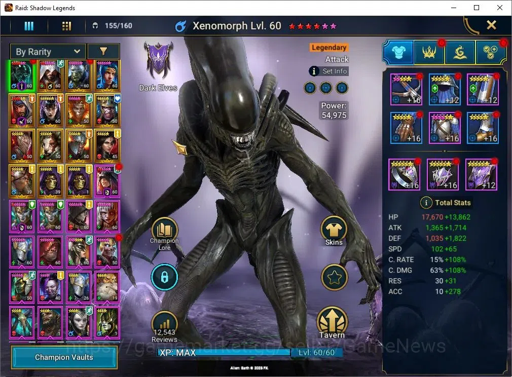 Raid: Shadow Legends Accounts Lv 57|1M Power|25 Legend(Combo 2 Assasins,2 Skelto image 7