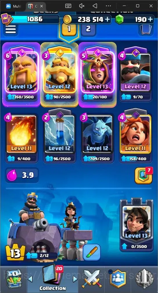 Clash Royale Accounts Mobile | KTL 13 | Trophy 8030 | 3 Champ | 3 Hero | image 15