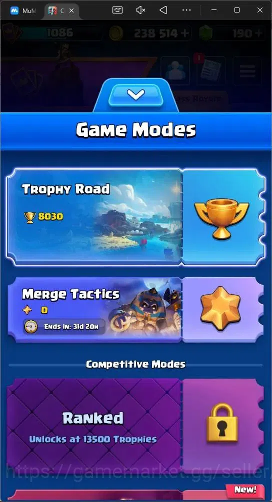 Clash Royale Accounts Mobile | KTL 13 | Trophy 8030 | 3 Champ | 3 Hero | image 16