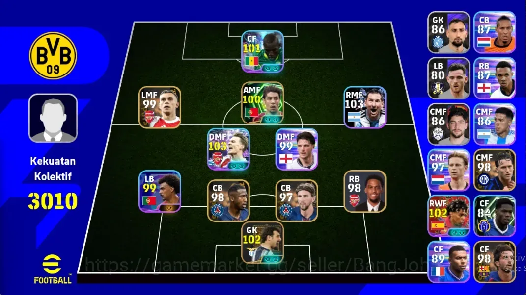 eFootball Accounts Others Android|PW 3010|EPIC AngeloPeruzzi RyuuiCosta,Showtime MartinOdegaard Jackson Lionelmessi|CheckSS 1