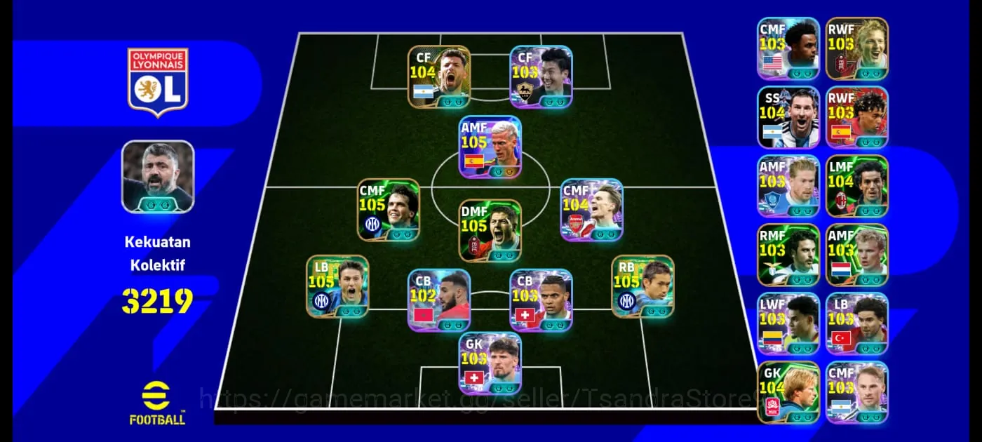 eFootball Accounts Mid-Tier FLASH SALE Kolektif 3219 || Soon Heung Min Blitz X Dani Olmo X Odegaard X Yuto Nagatomo X 1