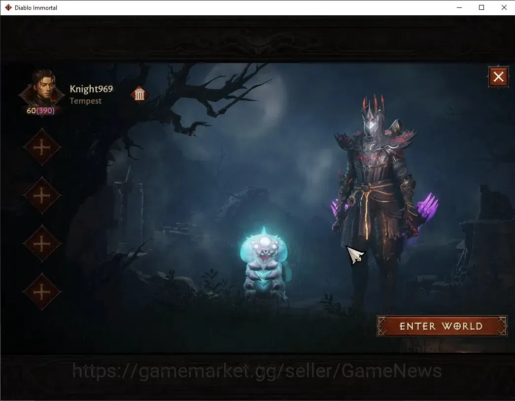 Diablo Immortal Accounts SA - Malah|CS ON|Lv60(390)|Tempest|CR 33k|Reso 330 image 1